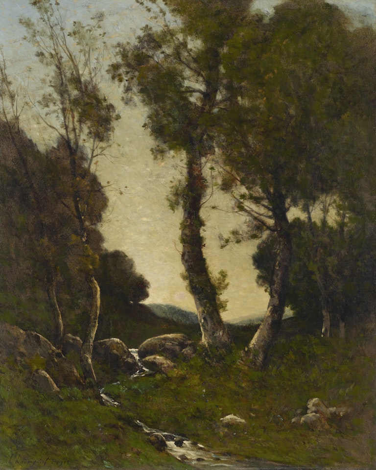 Stream Near Nevers by Henri Harpignies