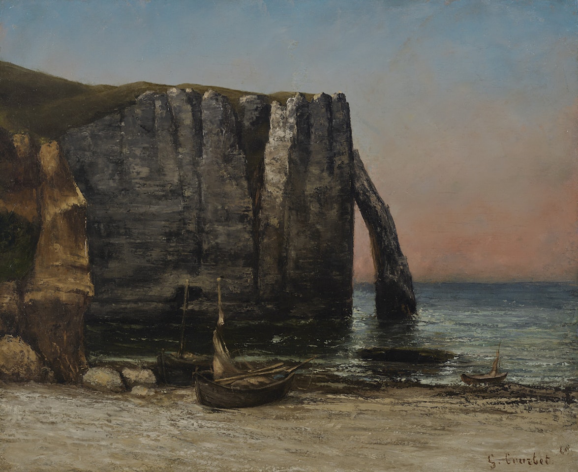 Étretat-La Porte d'Aval by Gustave Courbet