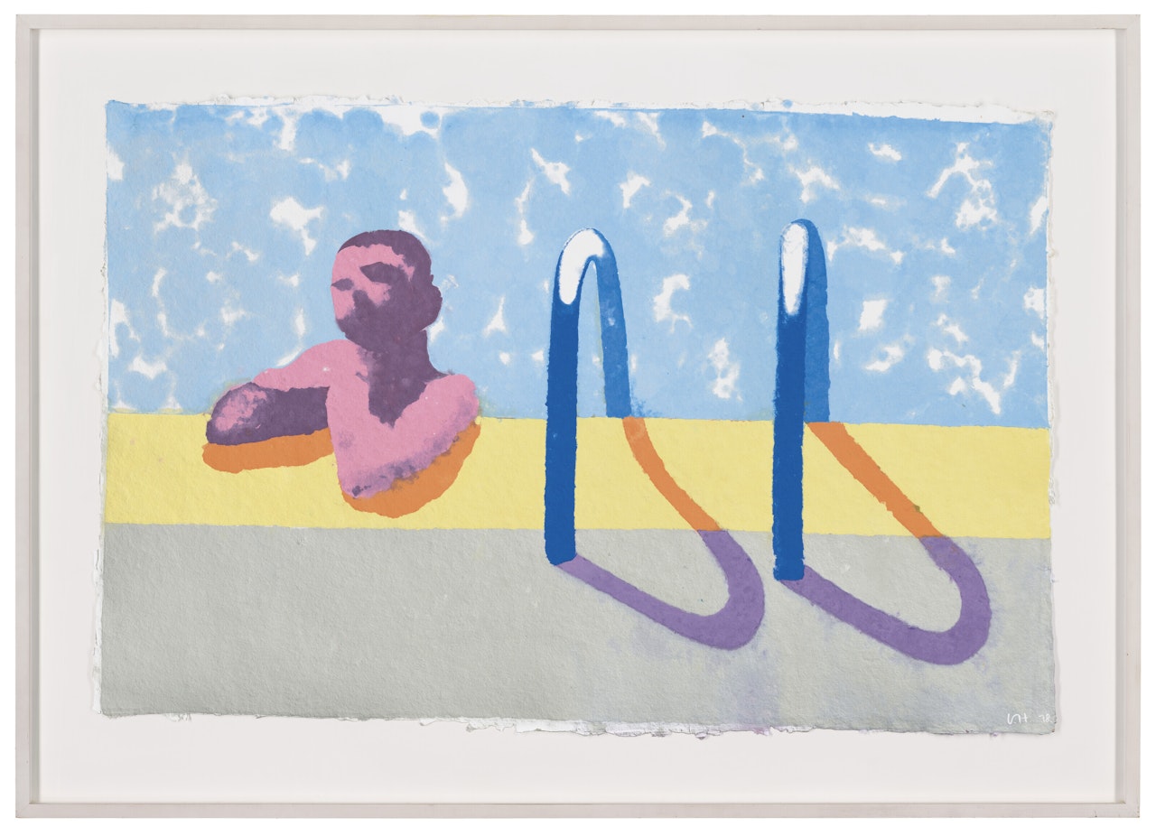 Gregory in the Pool (Paper Pool 4) by David Hockney