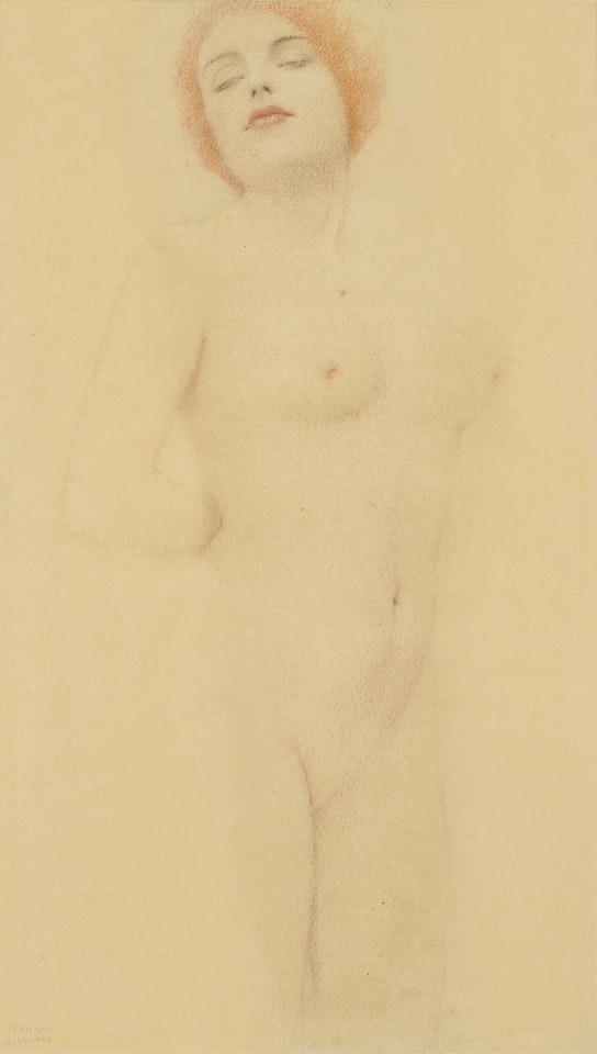 Étude de nu by Fernand Khnopff