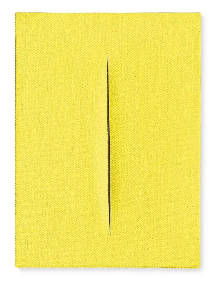 Concetto spaziale, Attesa by Lucio Fontana