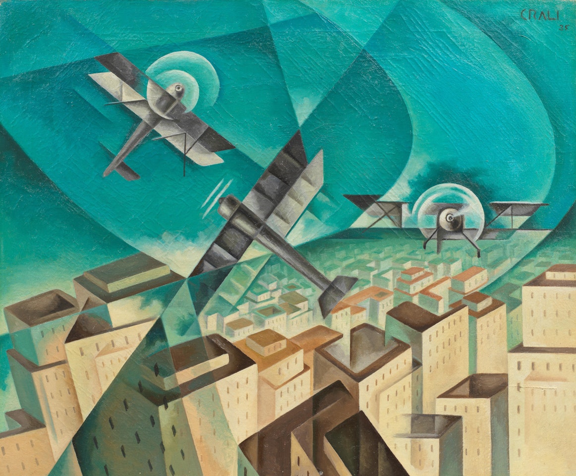 Trio in volo by Tullio Crali