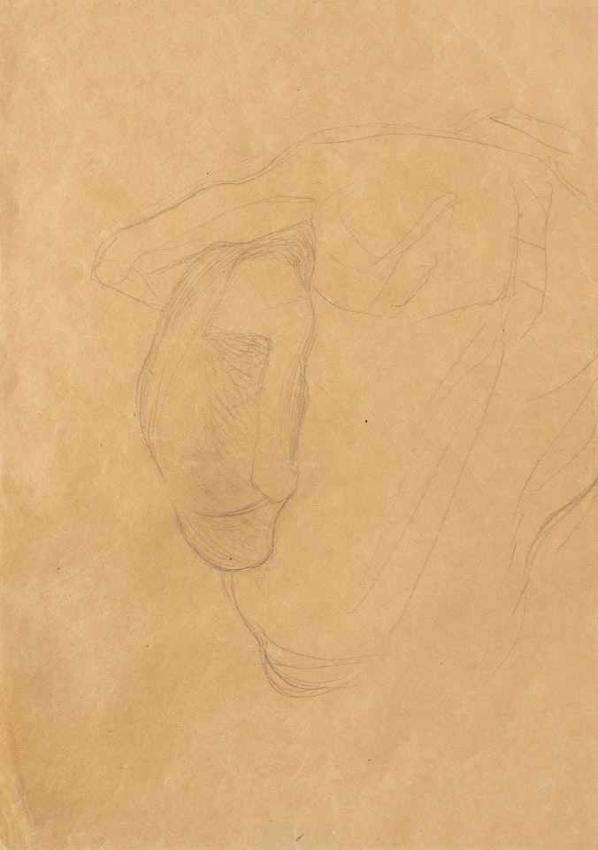 Sitzender Männerakt mit Kind im Arm by Gustav Klimt