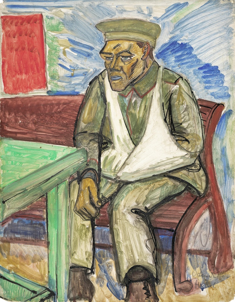 Verwundeter Seesoldat by Erich Heckel