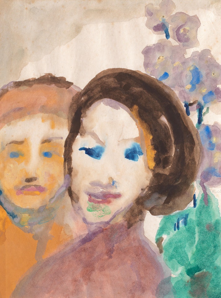 Zwei Schwestern by Emil Nolde