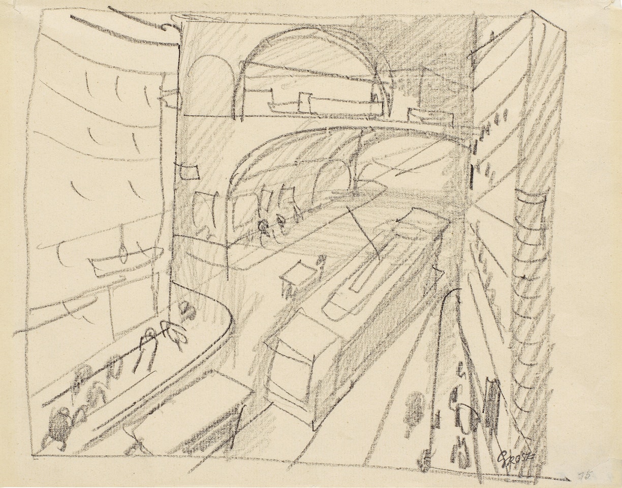 Straßenszene (Friedrichstraße) by George Grosz