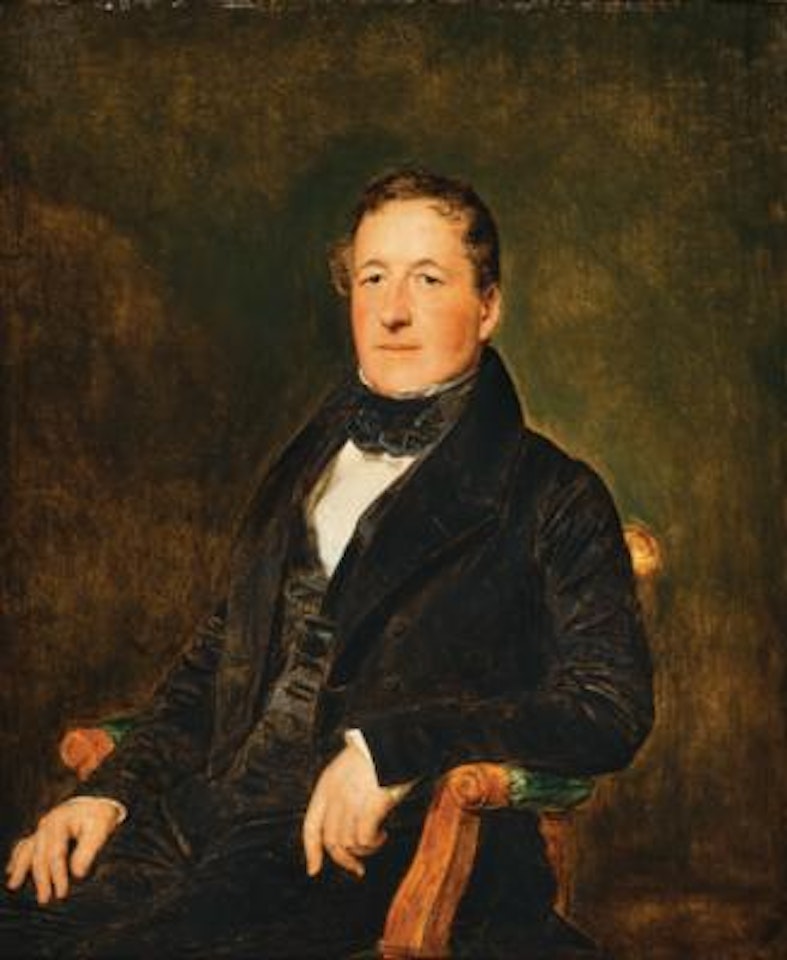 Portrait of Friedrich Eltz (1782-1855) dressed in black by Ferdinand Georg Waldmüller