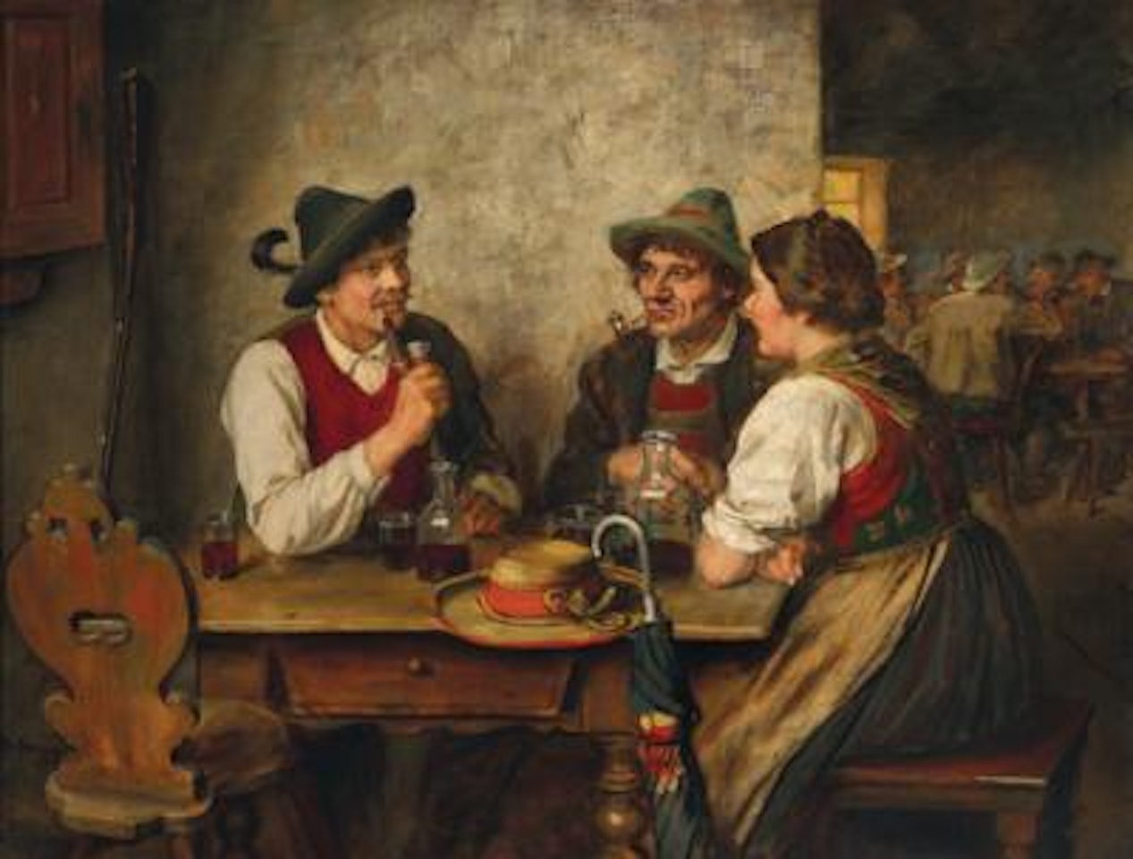A Scene in a Tavern by Franz von Defregger