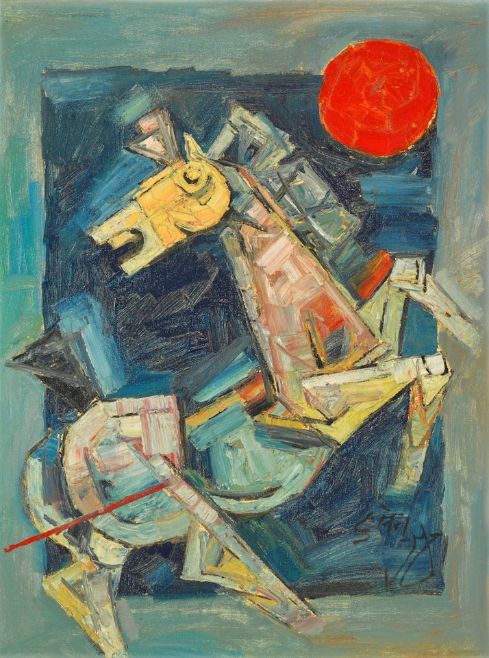 Untitled (Horse) by M.F. Husain