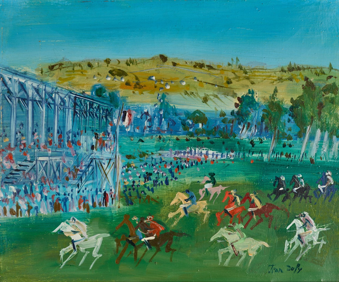 Aux courses by Jean Dufy