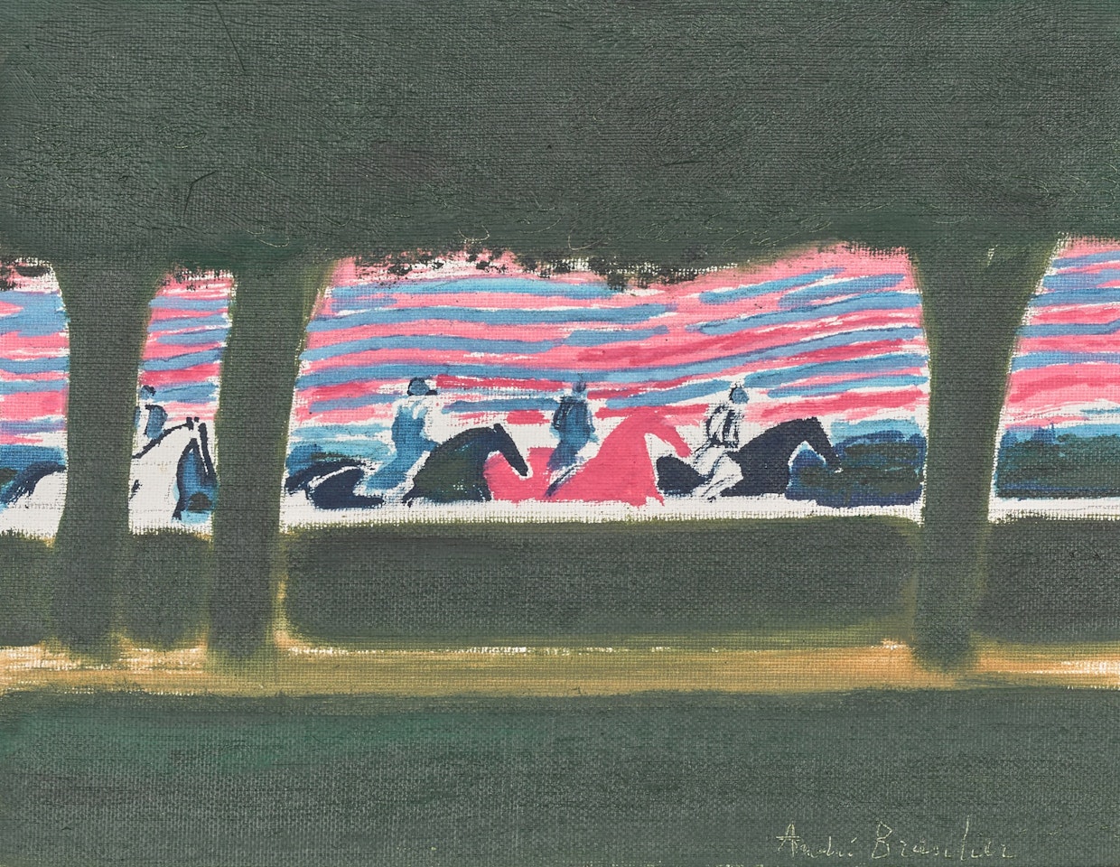 Les cavaliers qui passent by André Brasilier