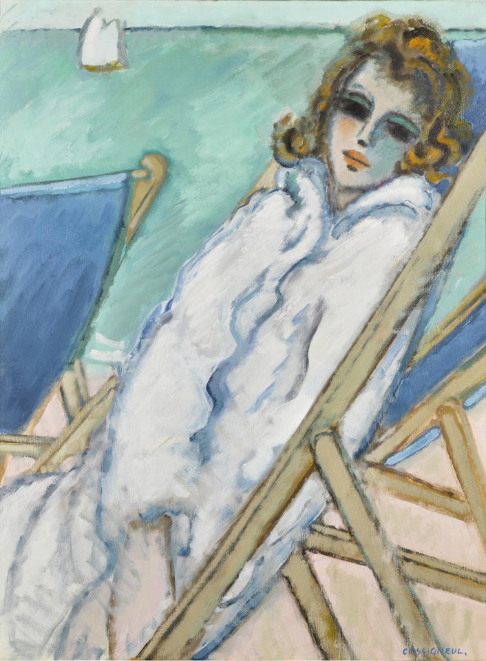 Les chaises longues by Jean-Pierre Cassigneul