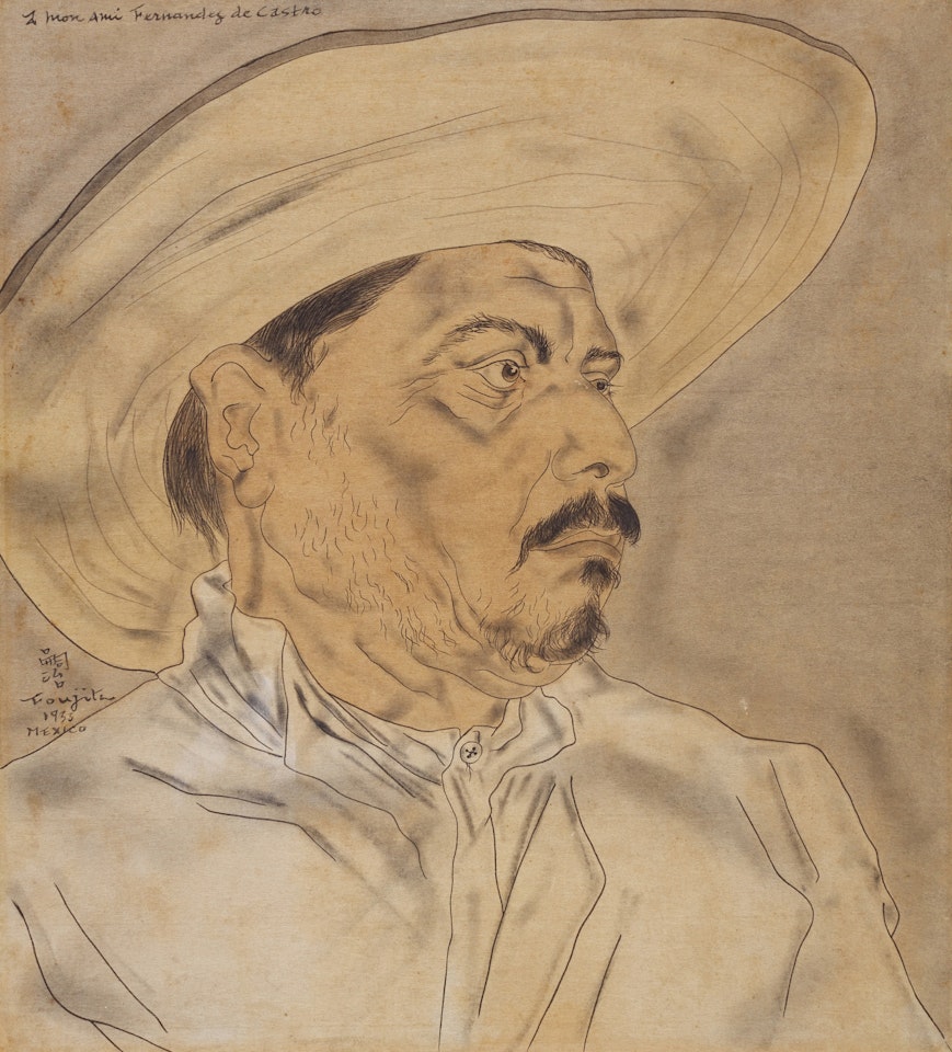 Le Mexicain barbu by Leonard Tsuguharu Foujita