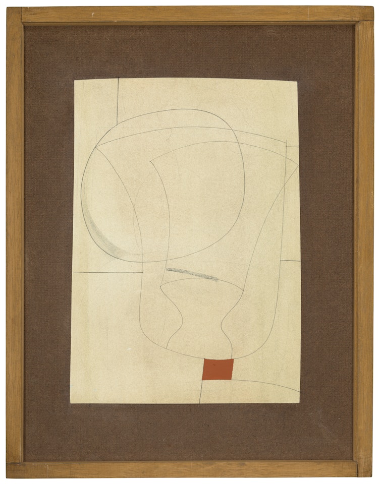 Feb 63 (peg top) by Ben Nicholson, O.M.