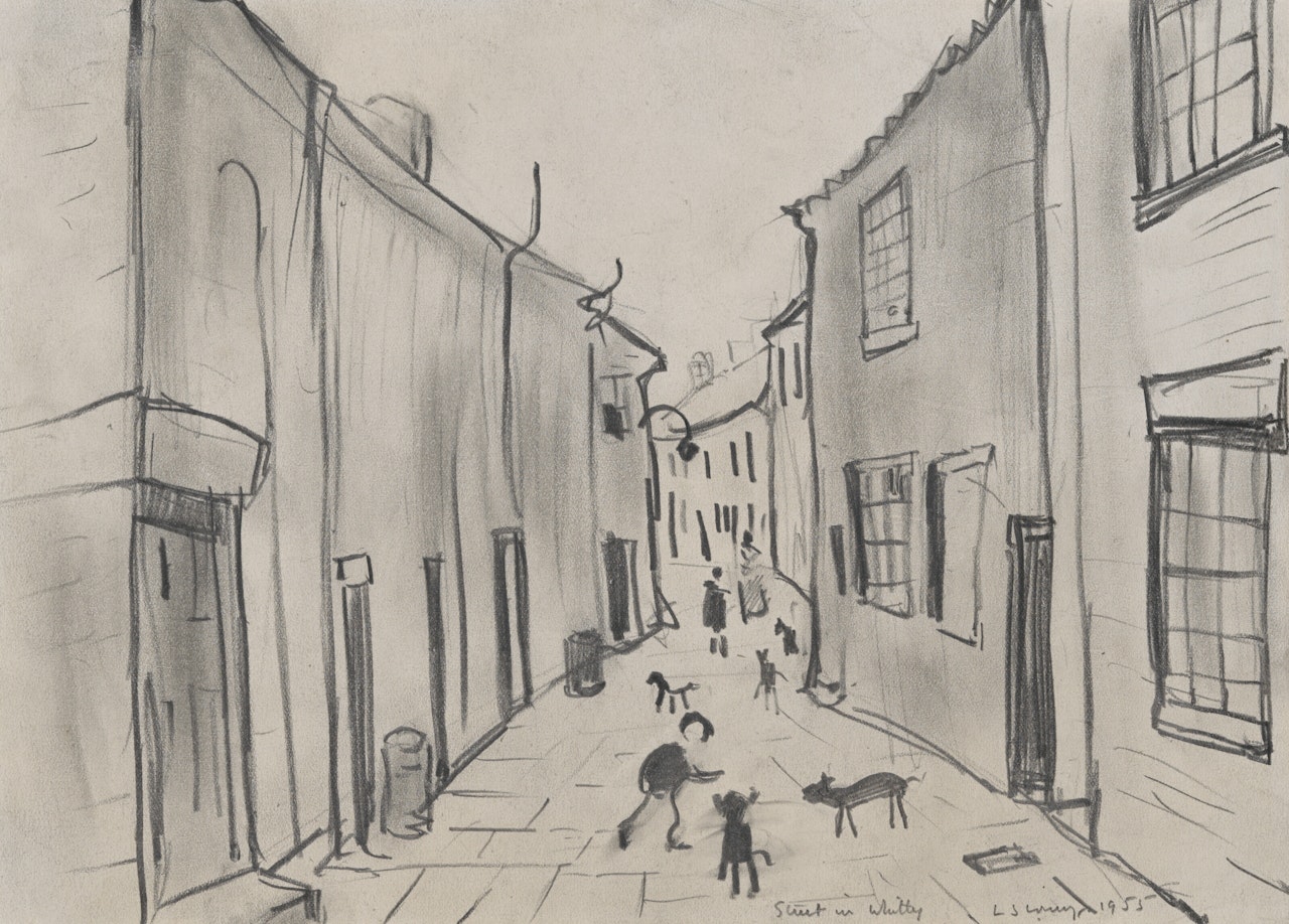 Street in Whitby by Laurence Stephen Lowry