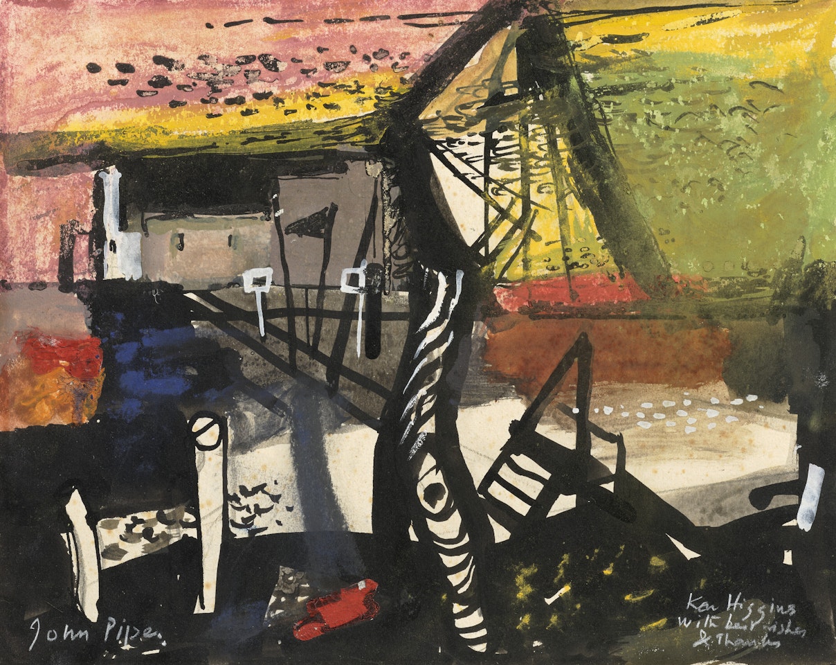 A View of Hurst Castle, Hampshire by John Piper