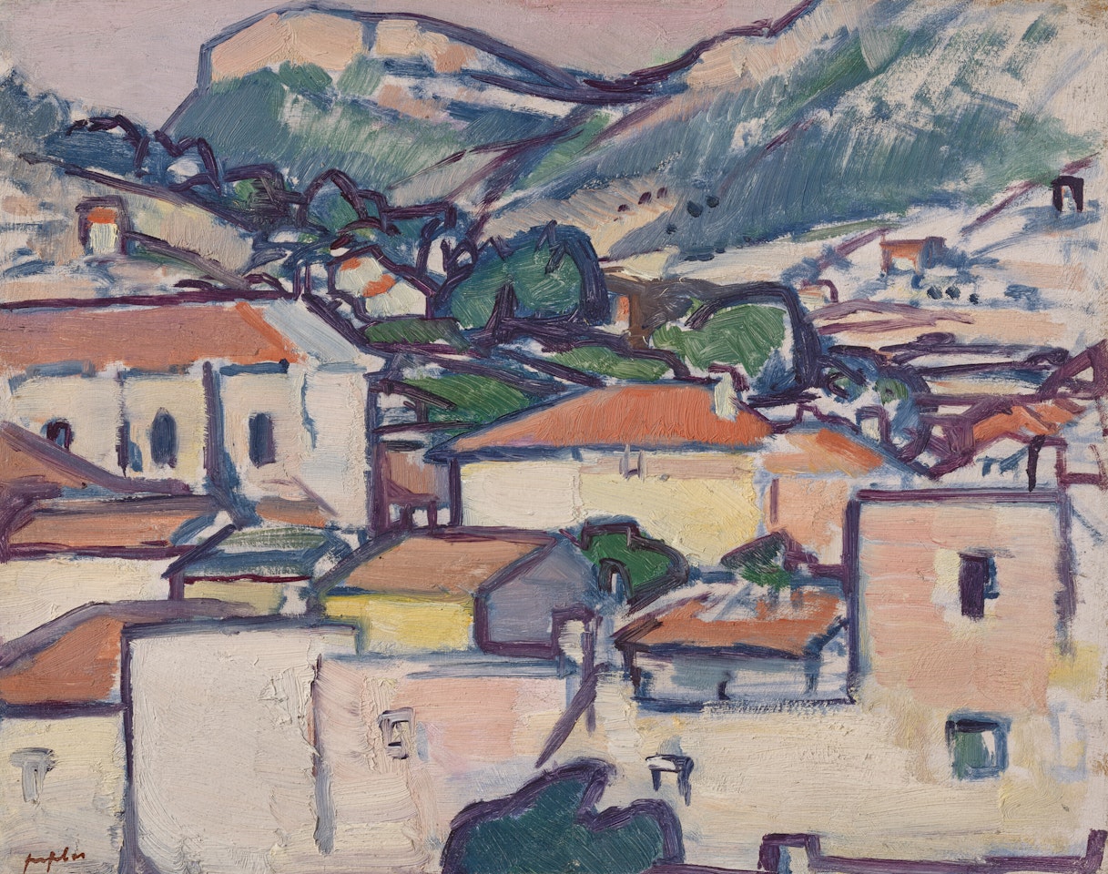 Cassis, Looking Inland by Samuel John Peploe