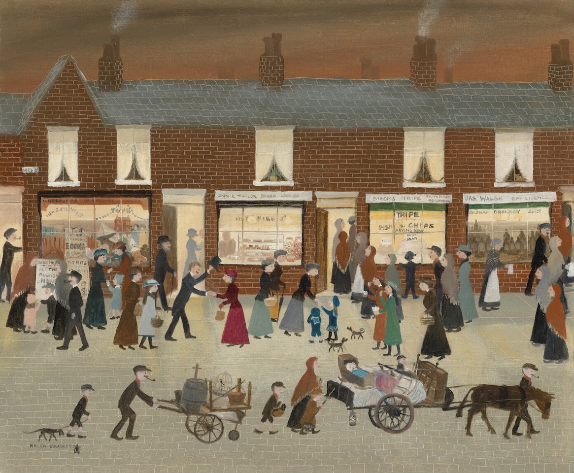 Friday Night along Lees Road by Helen Bradley