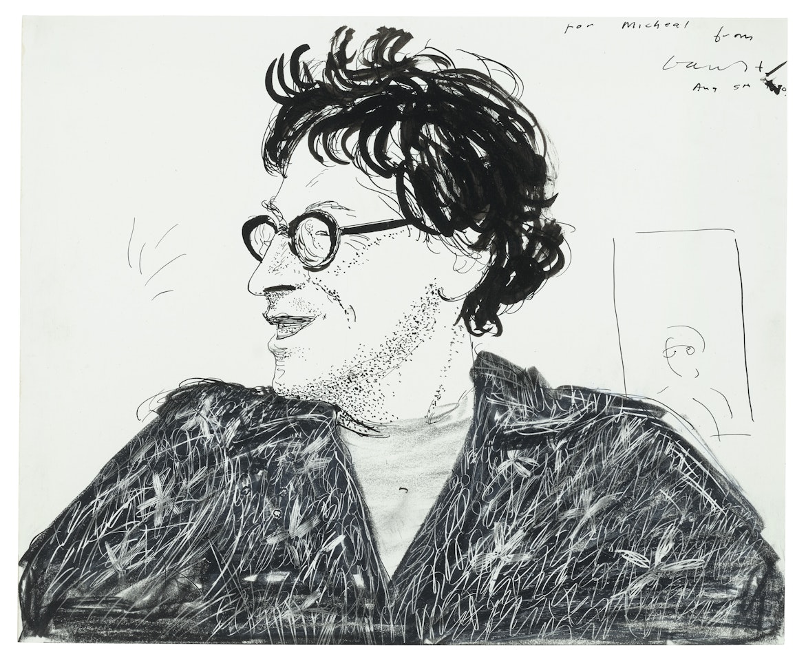 Portrait of Michael Horovitz by David Hockney