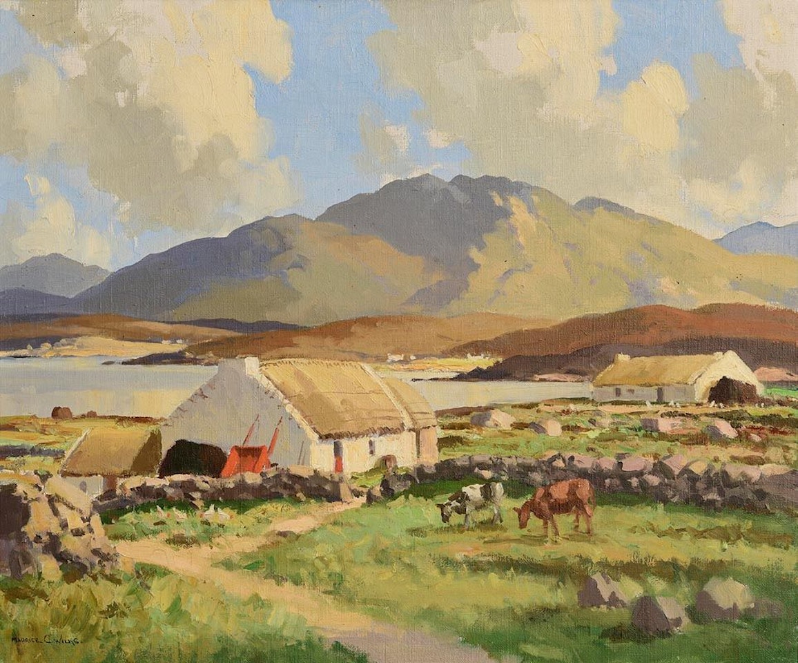 Connemara Cottages by Maurice Canning Wilks