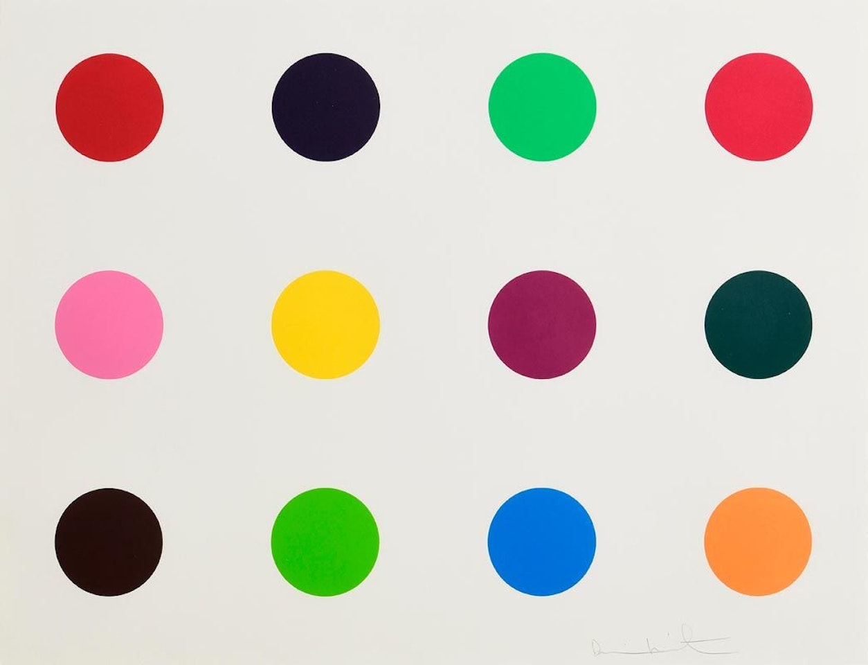 Methionine, from 12 Woodcut Spots by Damien Hirst