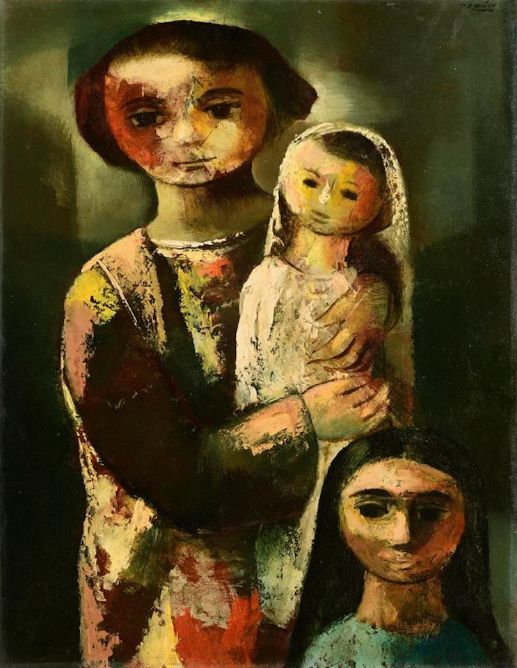Woman and Two Children by Daniel O'Neill