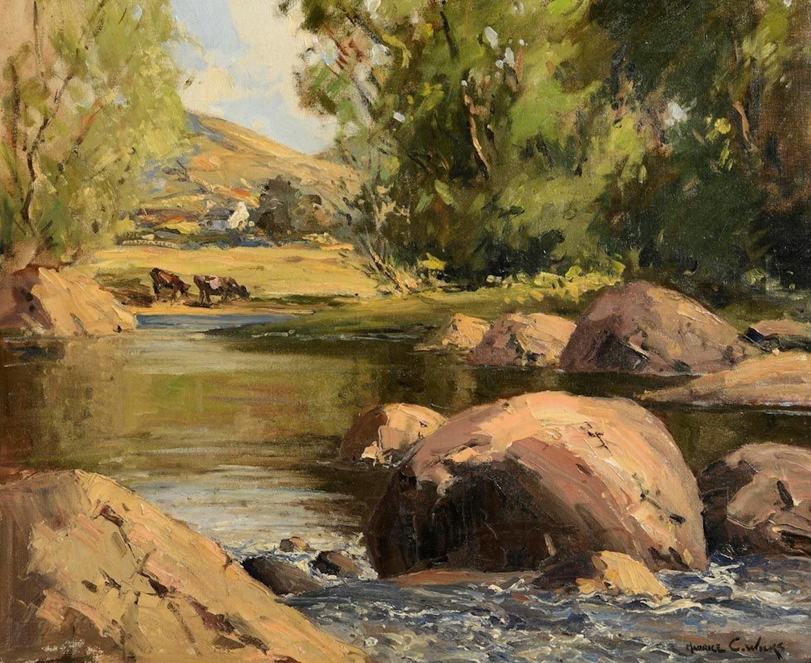 On the Dun River, Cushendun, Co Antrim by Maurice Canning Wilks