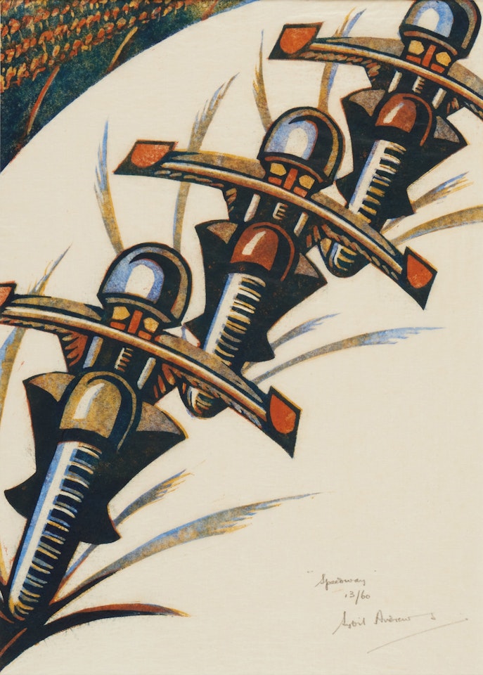 Speedway (C. SA 29) by Sybil Andrews