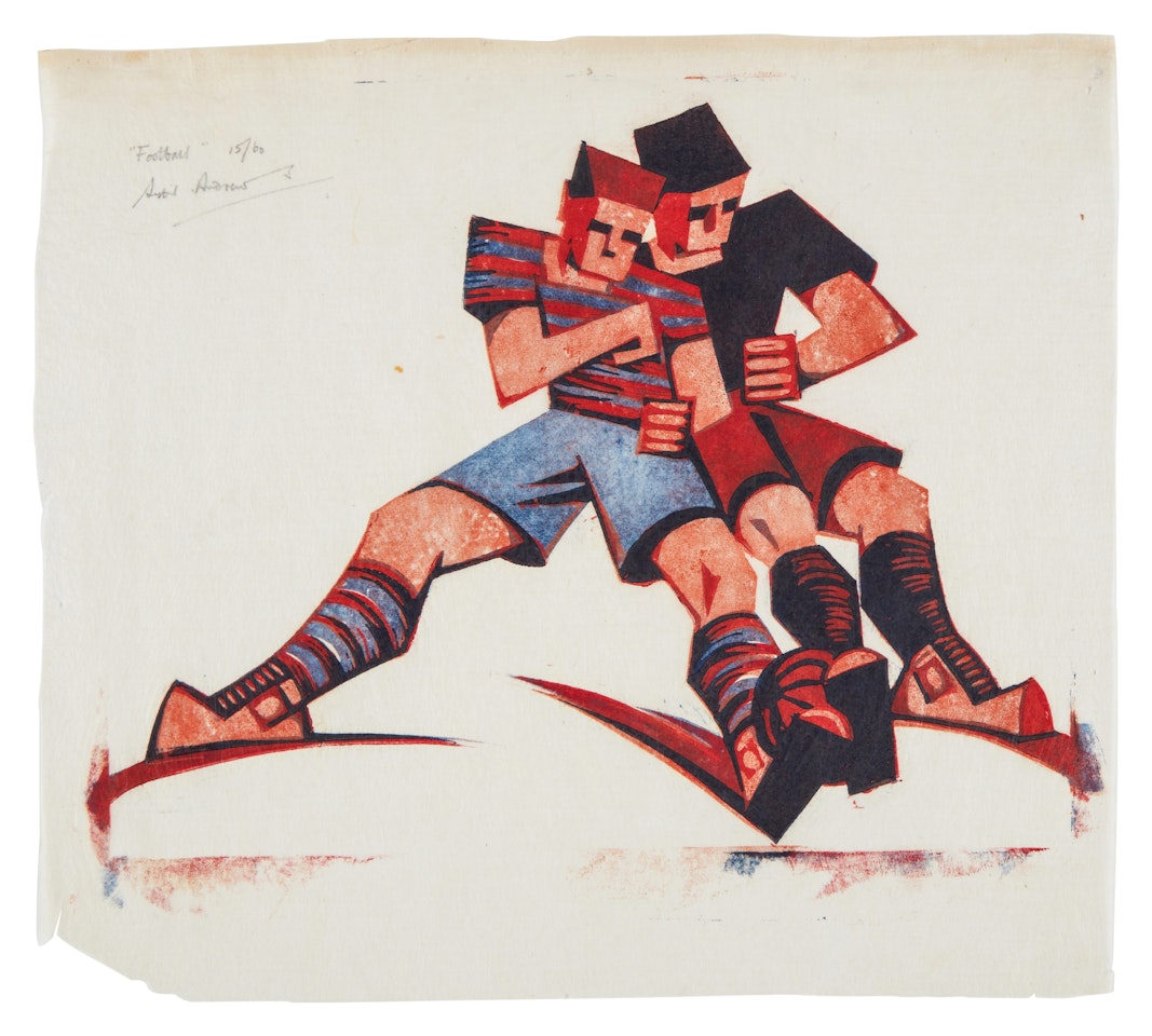Football (C. SA 40) by Sybil Andrews