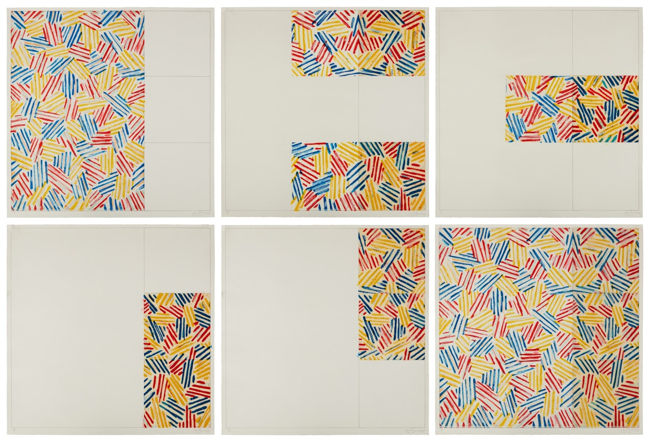 6 Lithographs (After "Untitled 1975") (ULAE 174-179) by Jasper Johns