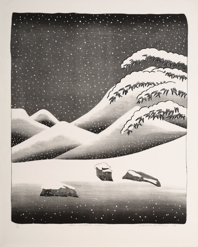 Snow without Colour (S.A.C. 135; M.C.A.T. 126) by David Hockney