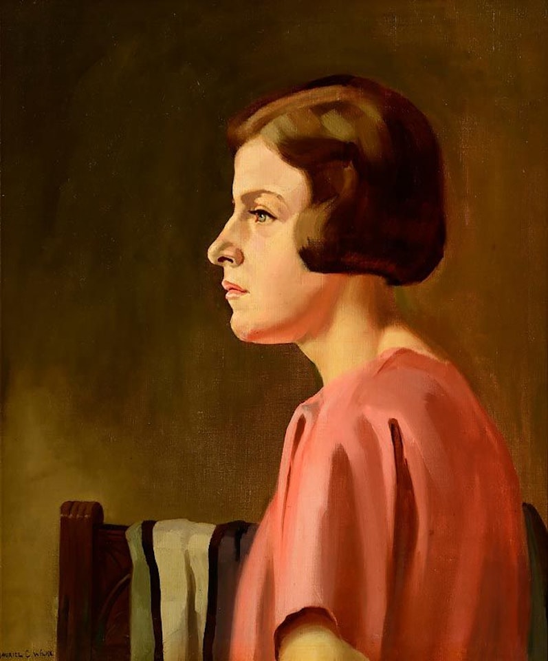 Girl in Pink Blouse by Maurice Canning Wilks