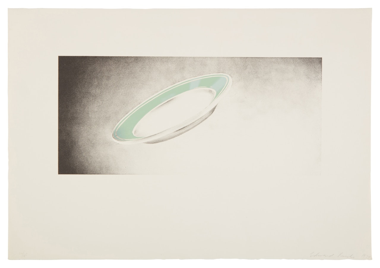 Plate (E. 73) by Ed Ruscha