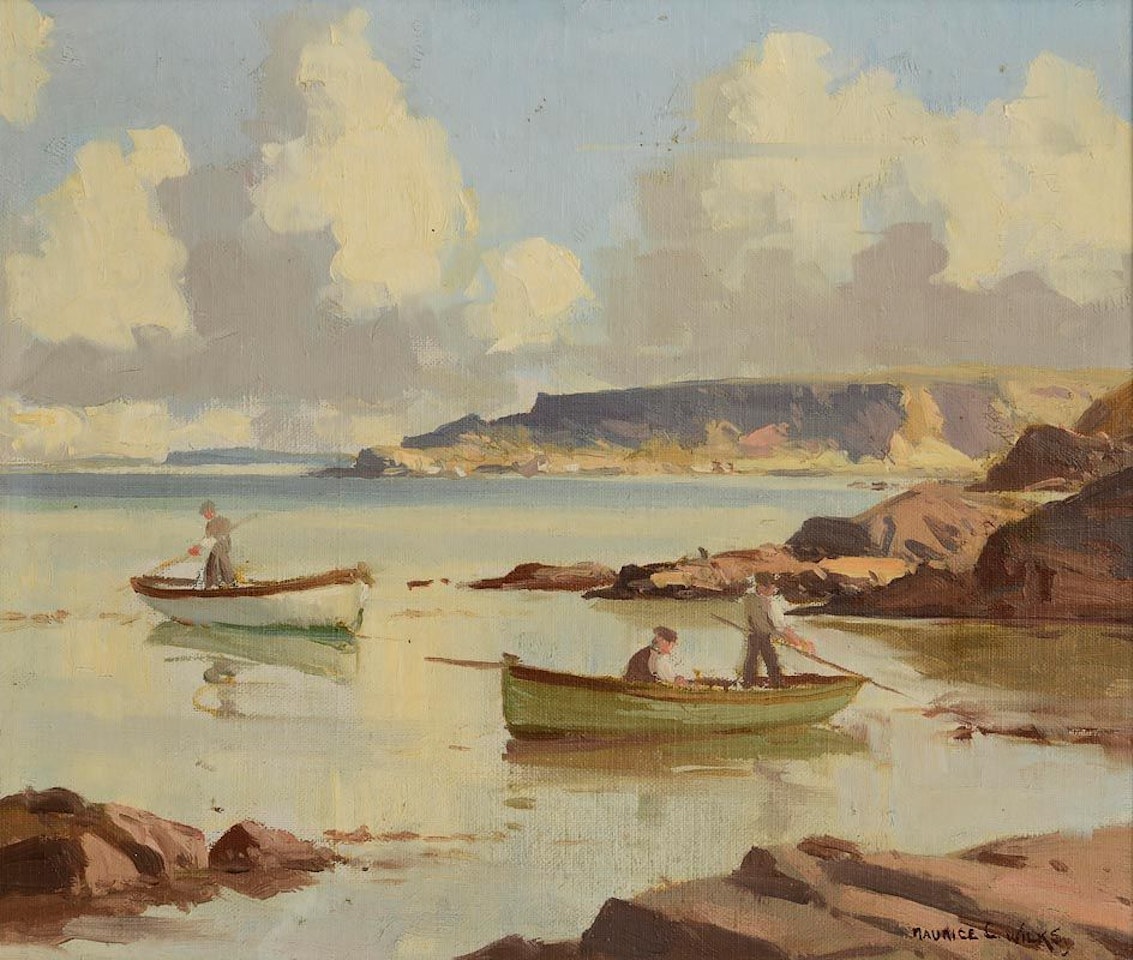 Gathering Seaweed by Maurice Canning Wilks