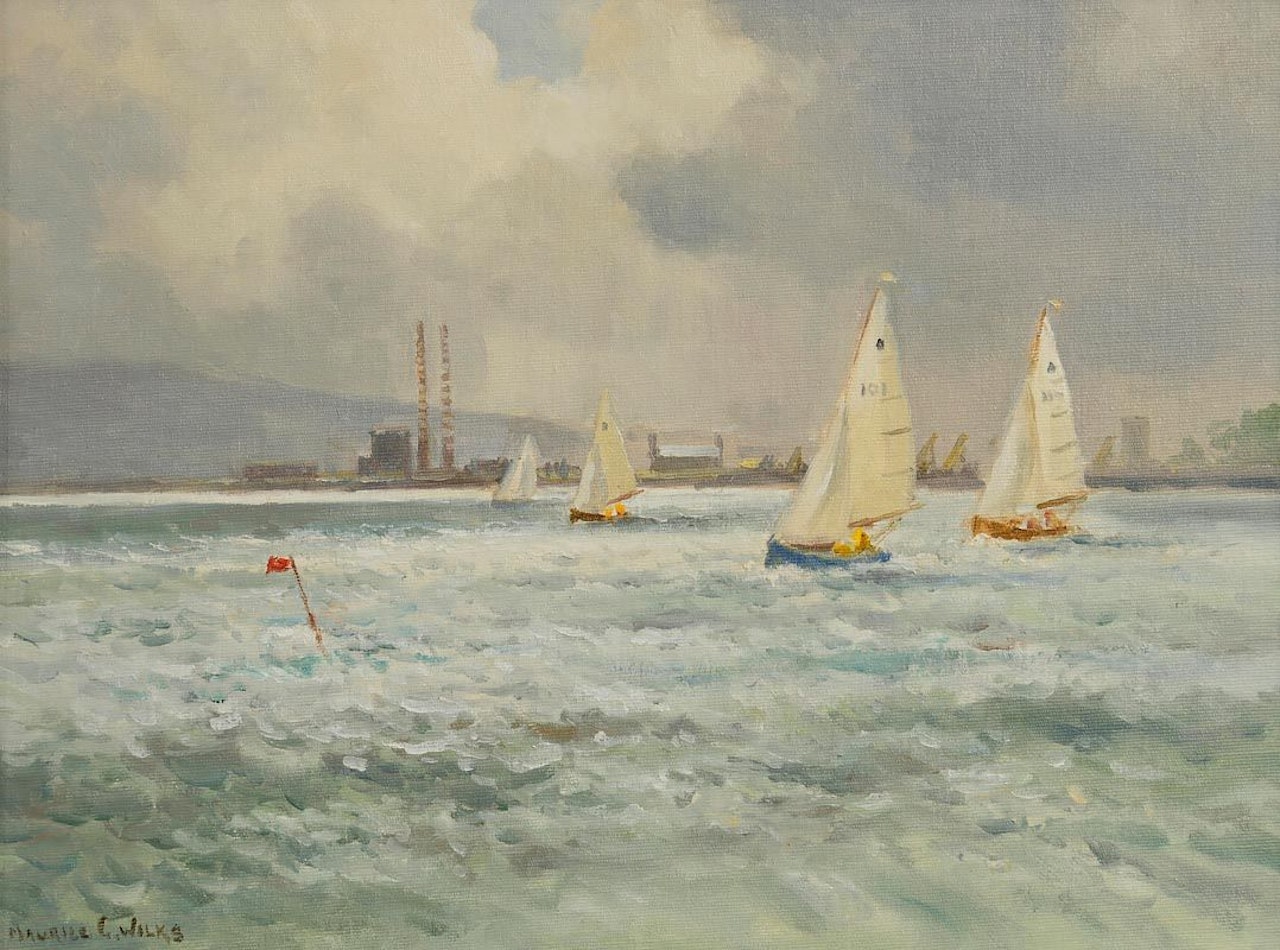 Approaching Squall, Dublin Bay by Maurice Canning Wilks