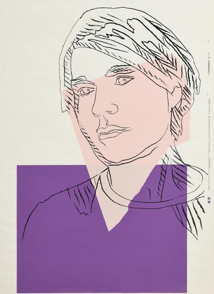 Self Portrait 156A by Andy Warhol