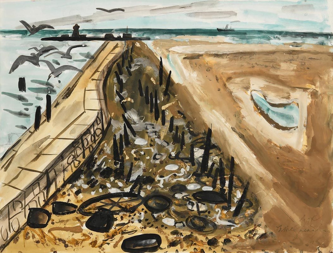 Shells and Rusted Wire II by Norah McGuinness