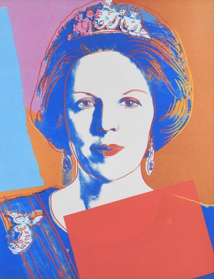 Queen Beatrix from the Reigning Queen Series by Andy Warhol