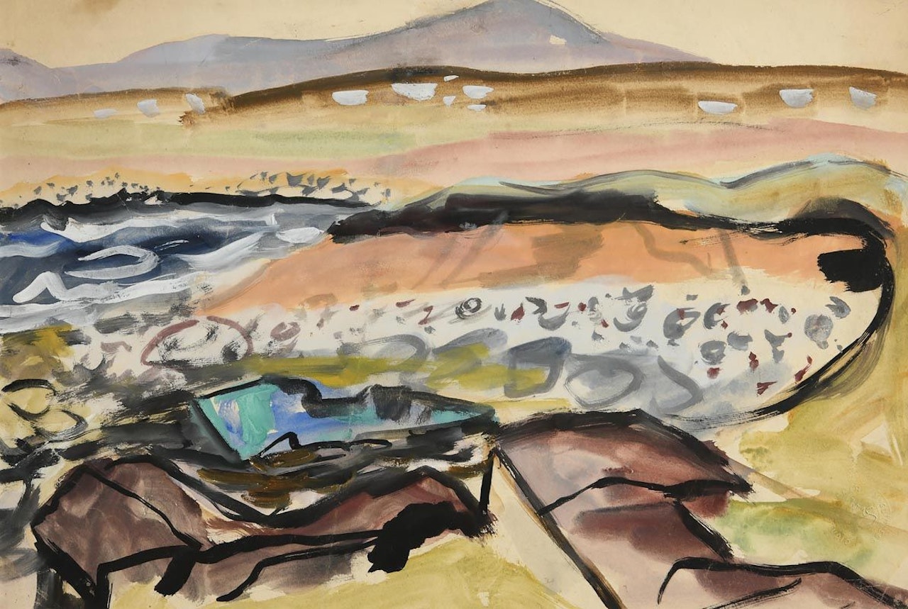 Landscape near Dunloe, Co Donegal by Norah McGuinness