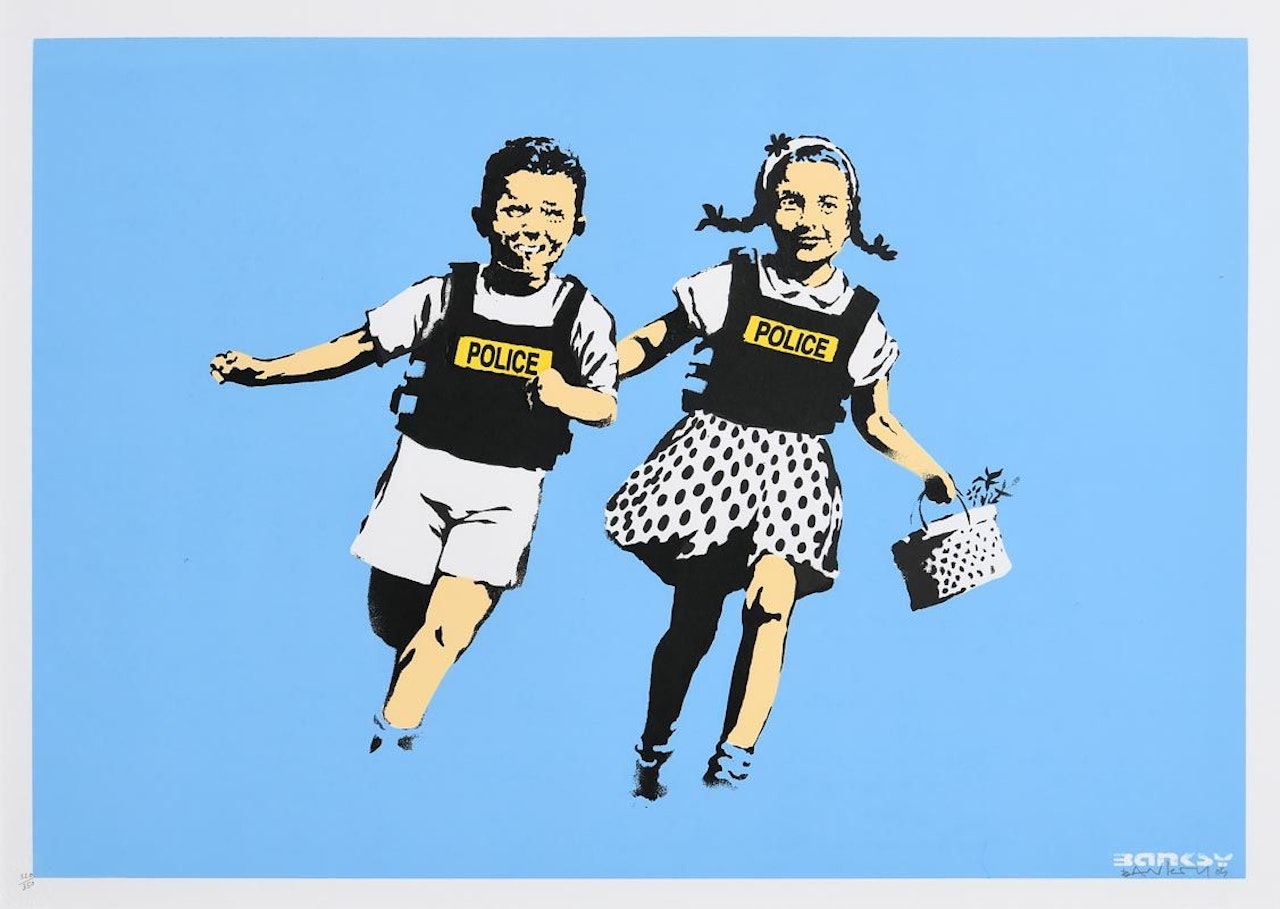 Jack and Jill (Police Kids) by Banksy