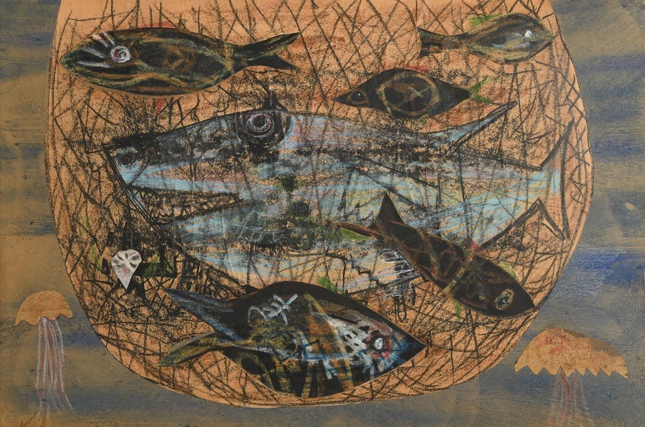 The Fish Net by Gerard Dillon