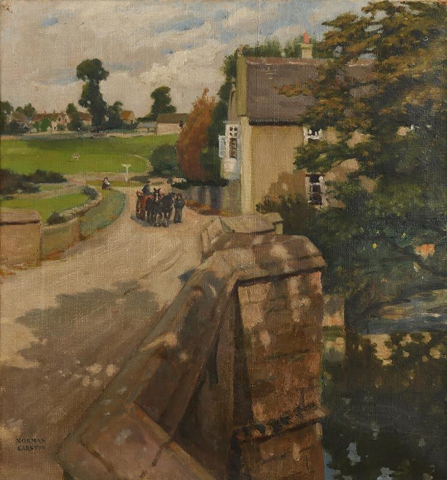 Approaching Carters Over Bridge by Norman Garstin