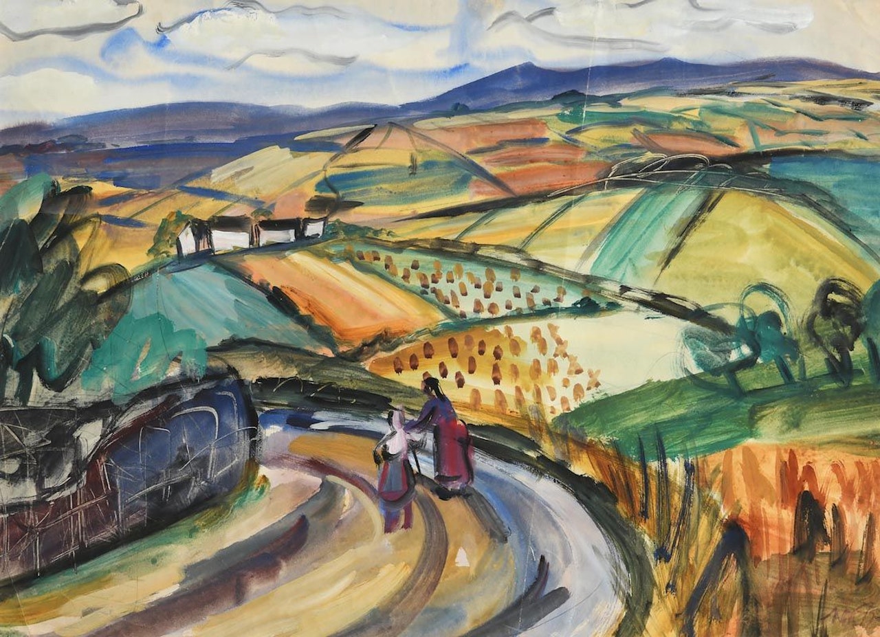 Harvest Time, Wicklow by Norah McGuinness