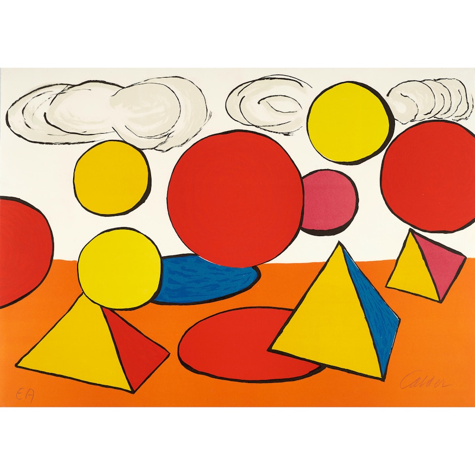 Composition with Pyramids, Circles and Clouds by Alexander Calder