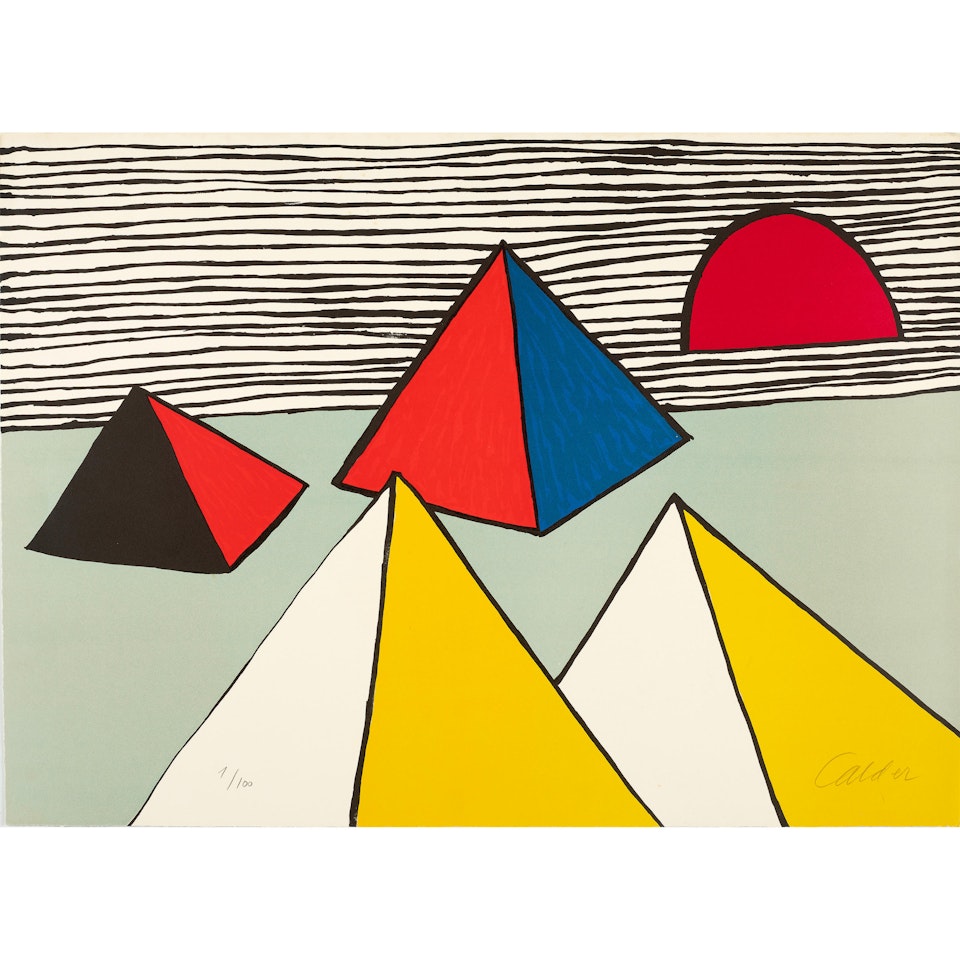 Pyramids at Dawn by Alexander Calder