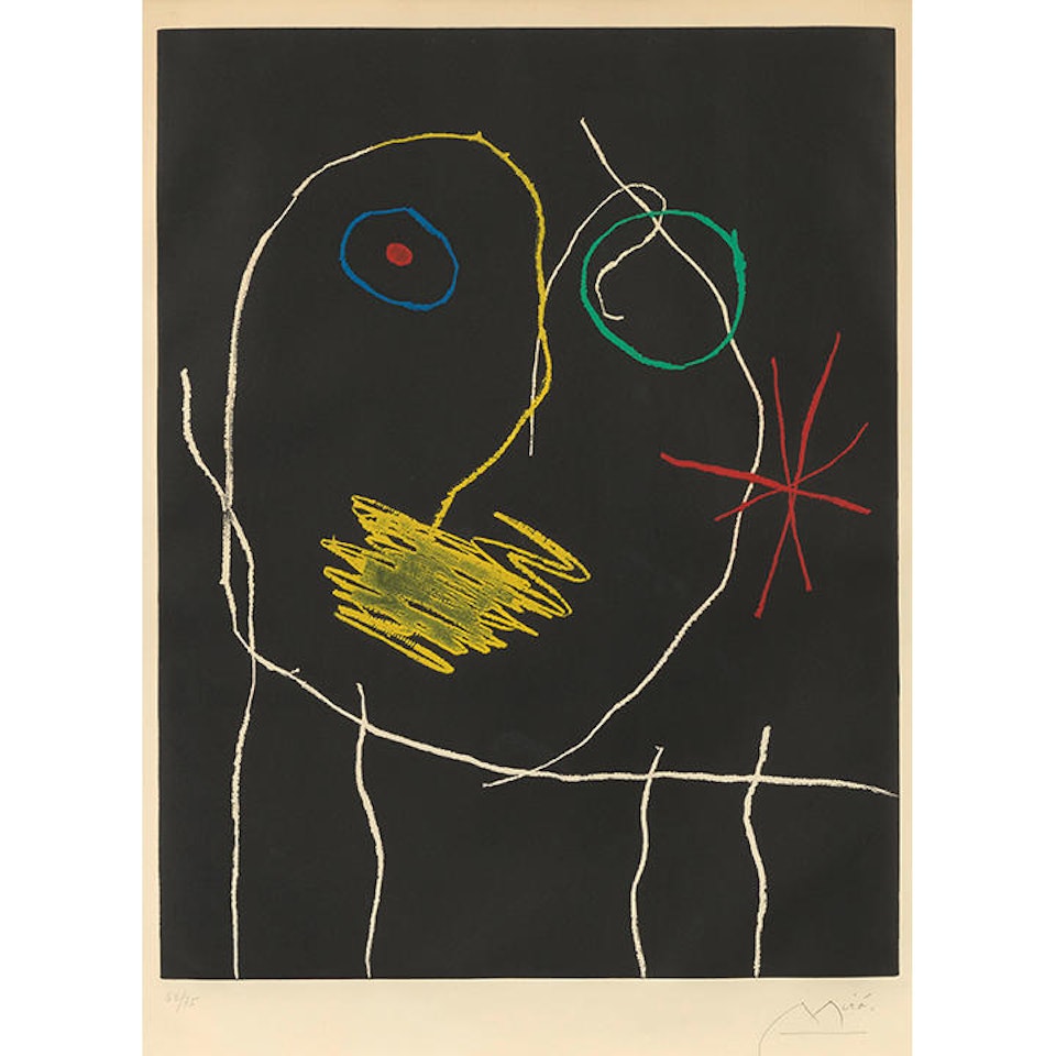 Le prophète la nuit (The Prophet at Night) by Joan Miró