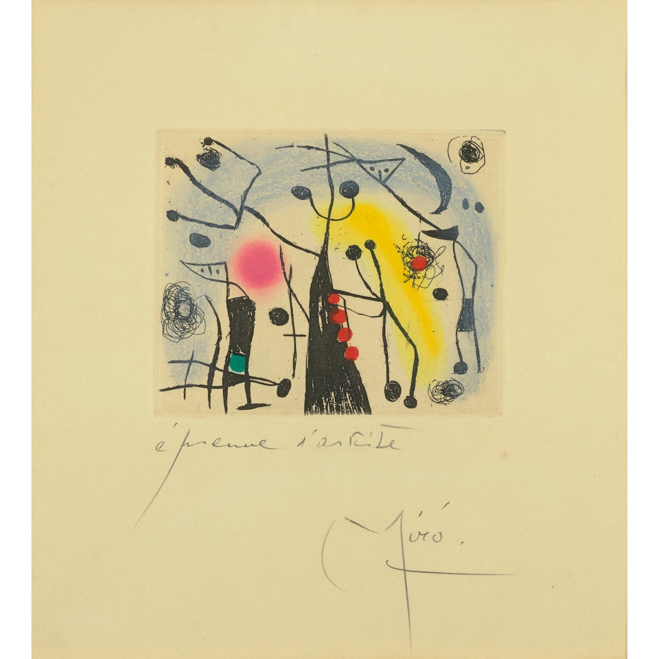 Les magdaléniens (The Magdalenians) by Joan Miró