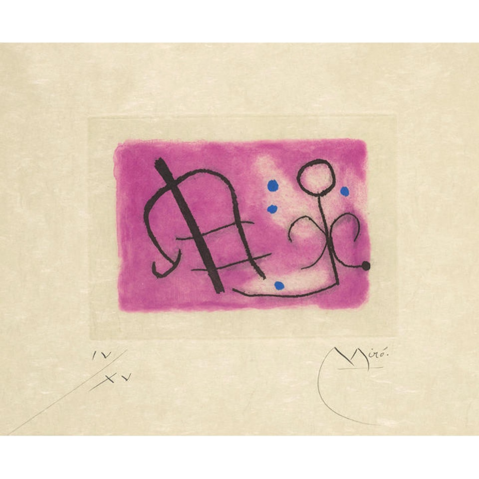 One Plate, from Fusées (Rockets) by Joan Miró