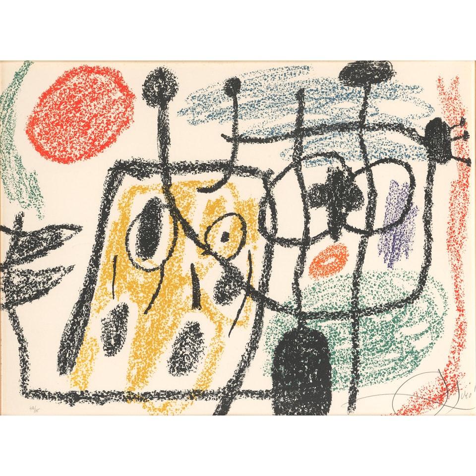 One plate, from Album 21 by Joan Miró