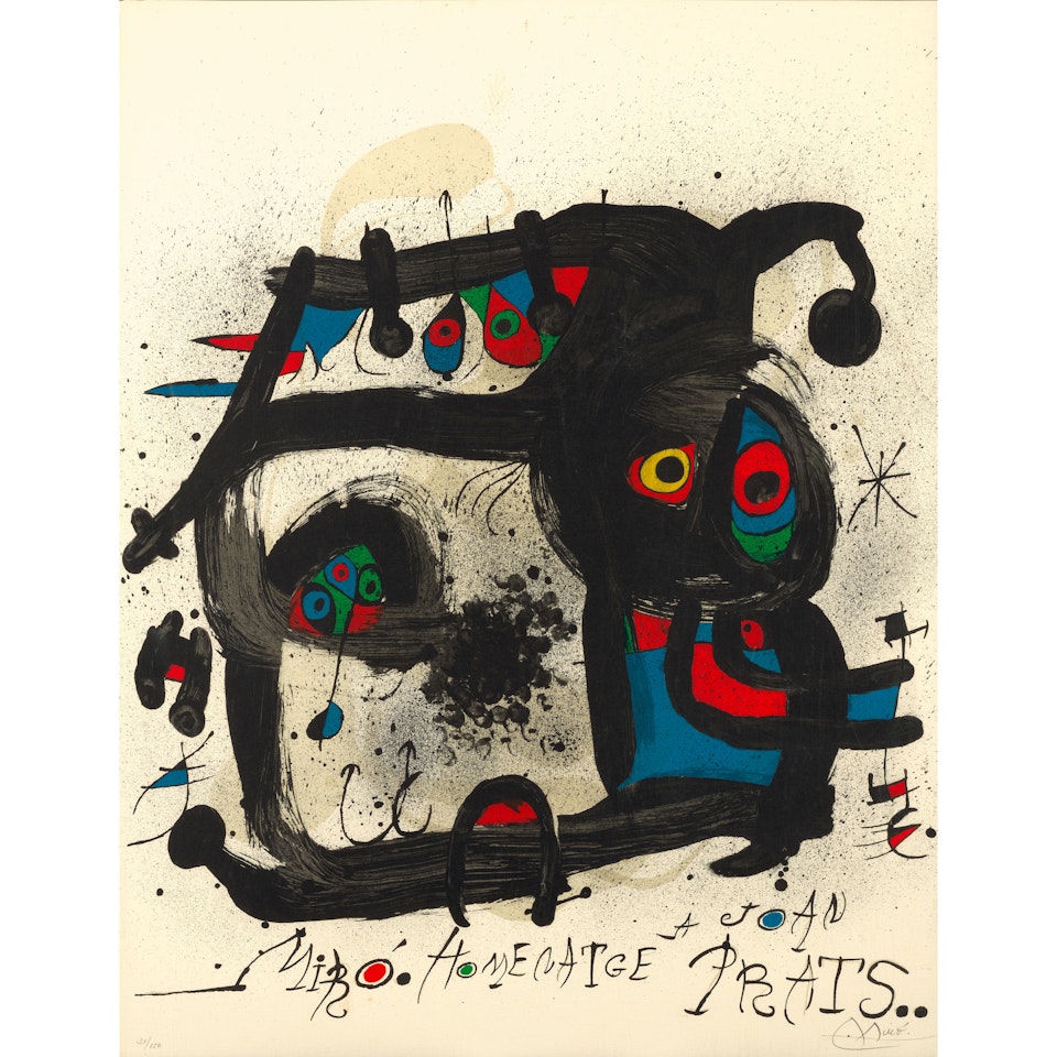 Homenatge à Joan Prats (Homage to Joan Prats) by Joan Miró